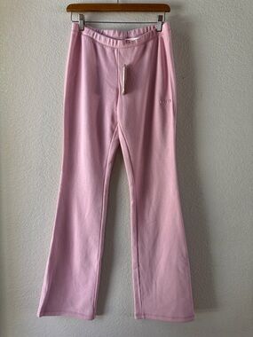 SKIMS Pink Fleece Track Pants